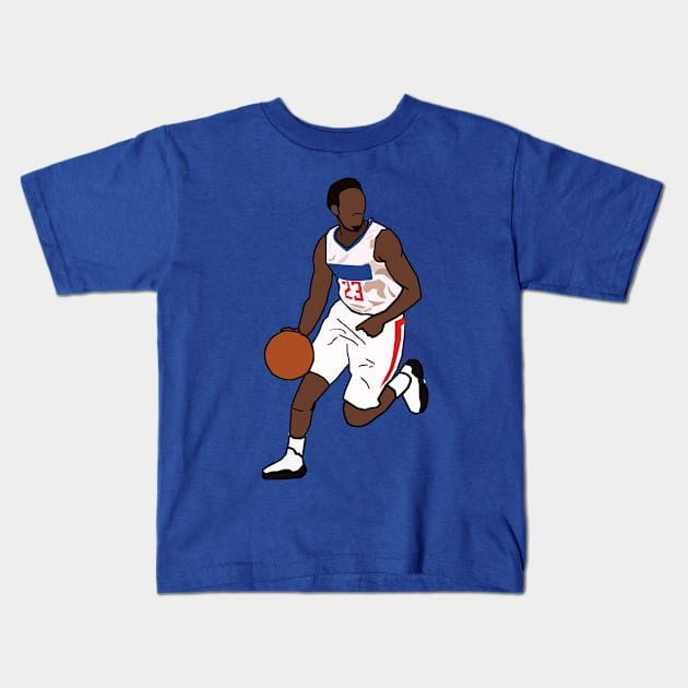 Lou Williams - NBA Los Angeles Clippers Kids T-Shirt by xavierjfong